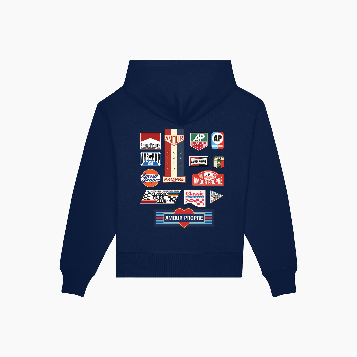AP CLASSIC CARS STICKERS HOODIE