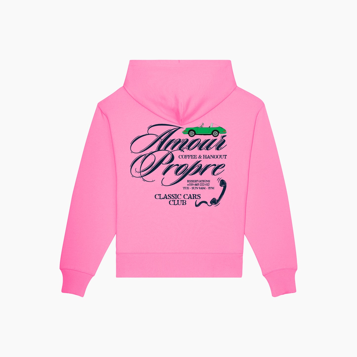 AP CLASSIC CARS HOODIE PINK