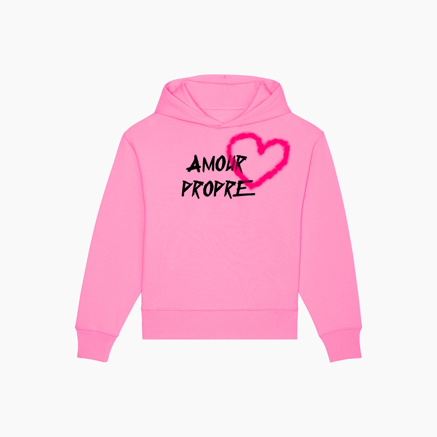 AP HEART HOODIE PINK