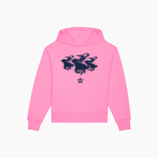 HORSES HOODIE PINK