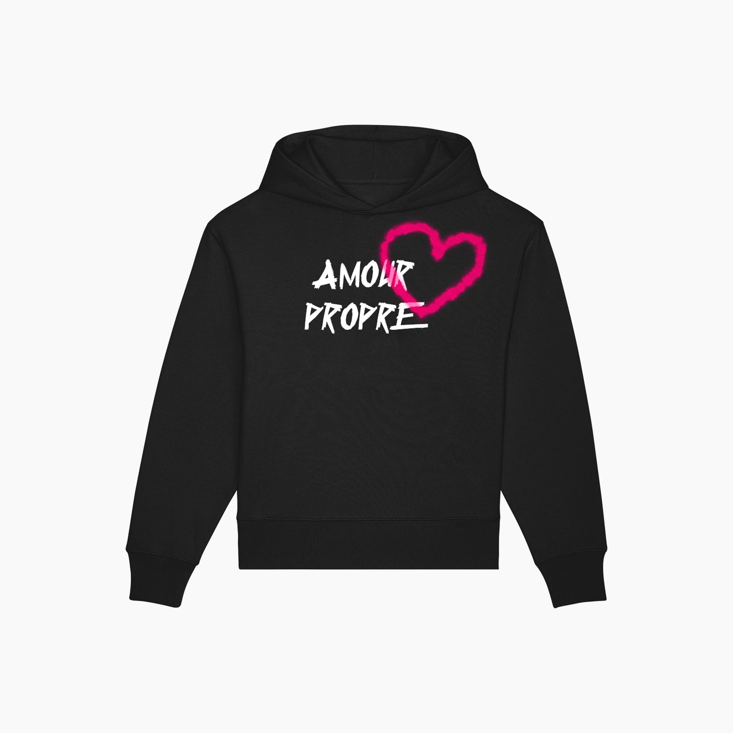 AP HEART HOODIE BLACK