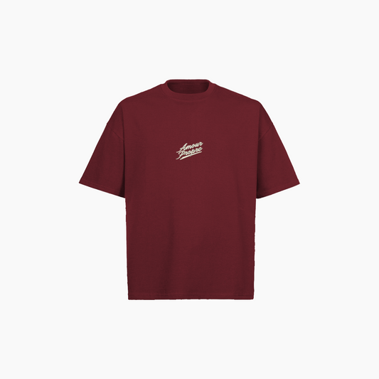 AP DINNER TEE DARK RED