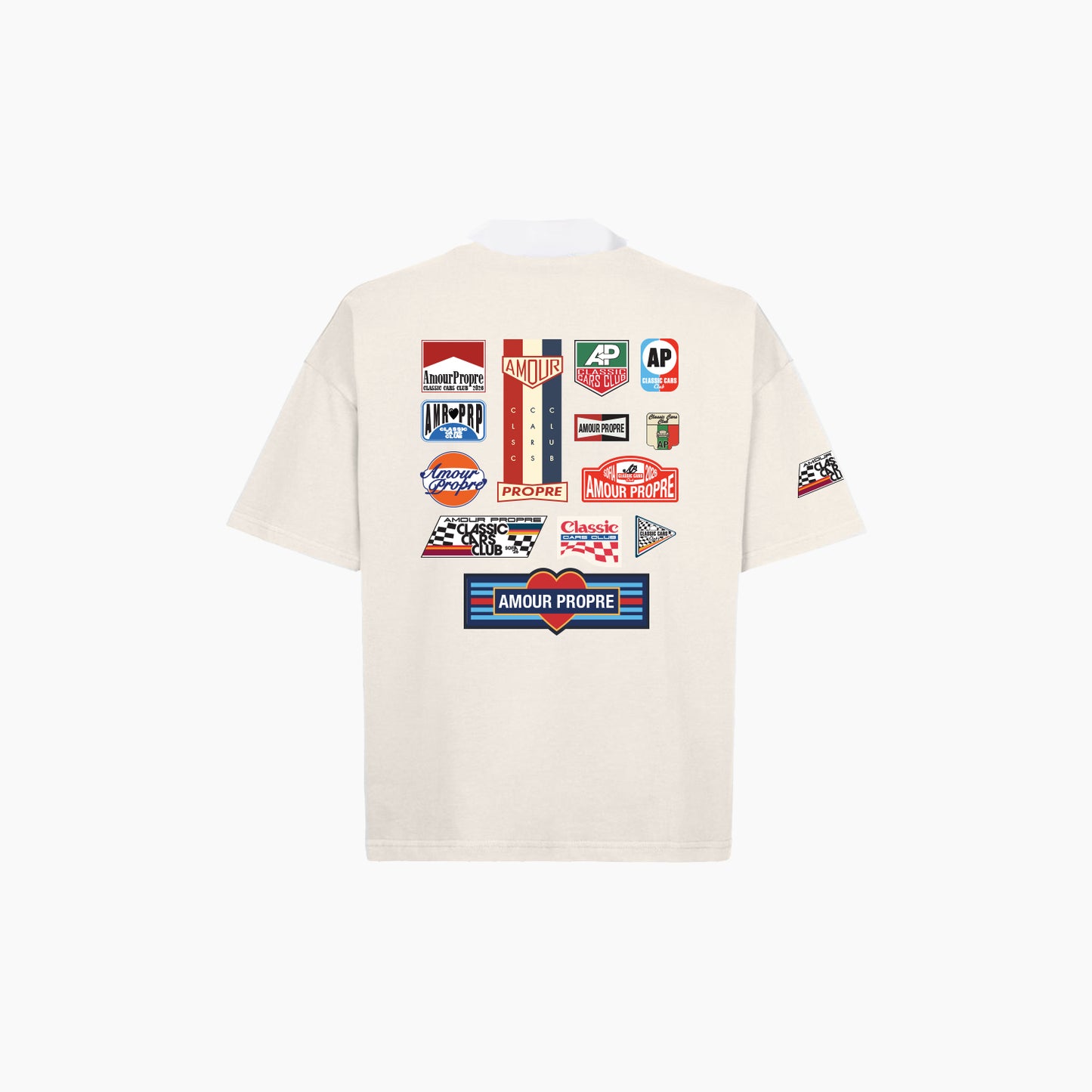 AP CLASSIC CARS STICKERS WHITE